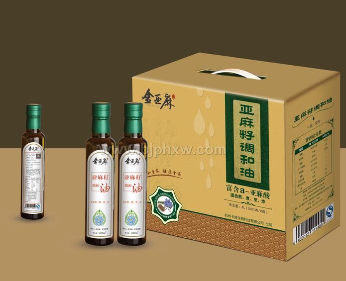 金亞麻亞麻籽油（調(diào)和油，熱炒油）