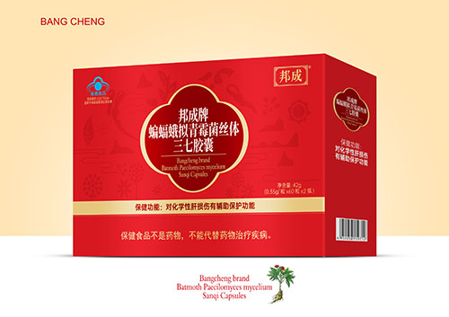 邦成牌蝙蝠蛾擬青霉菌絲體三七膠囊